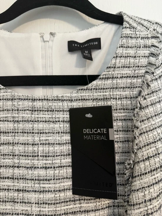 The Limited Grey & White Tweed Dress NWT - Picture 2 of 2